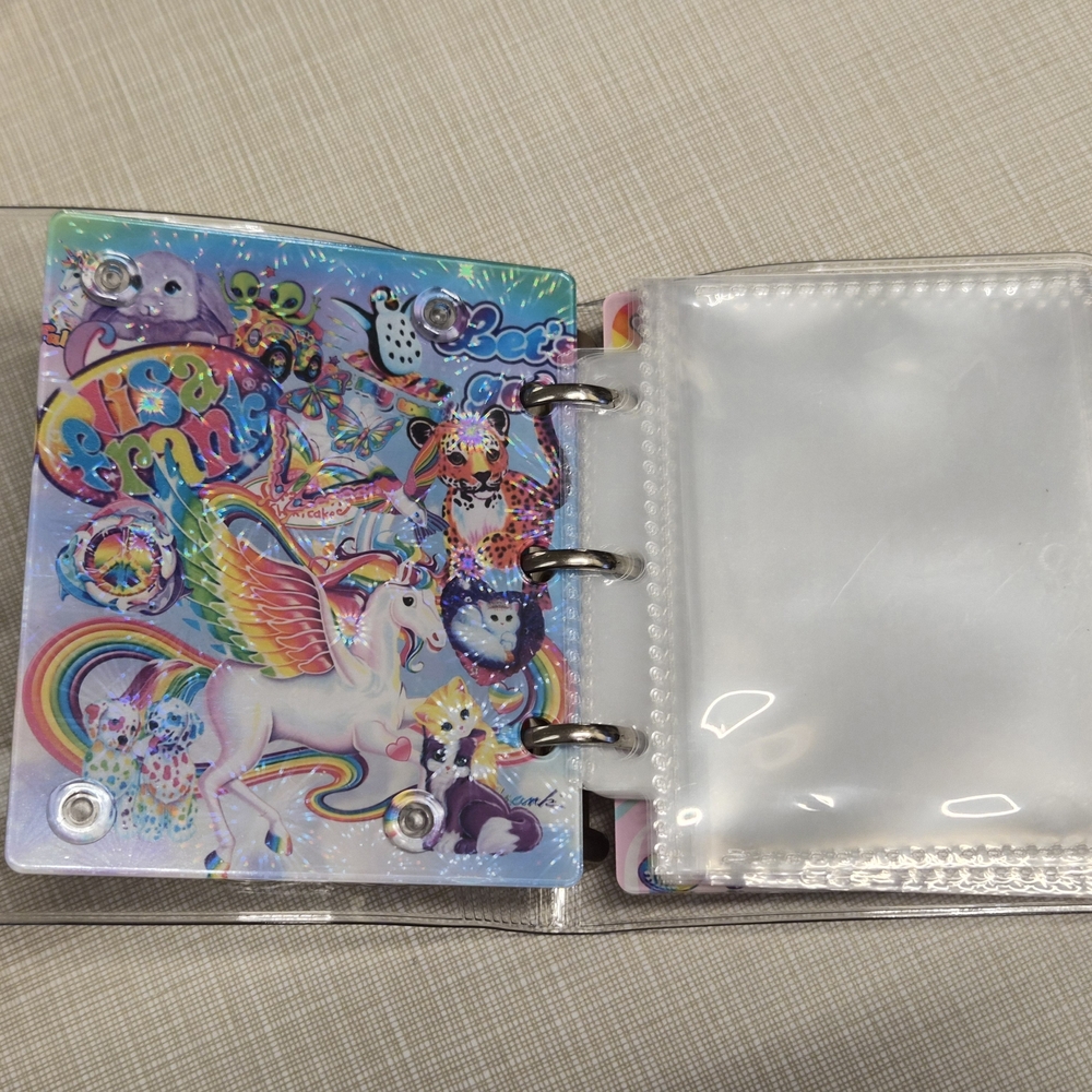Lisa Frank Cute Acrylic Shaker Mini Binder / Notebook – $40 NEW